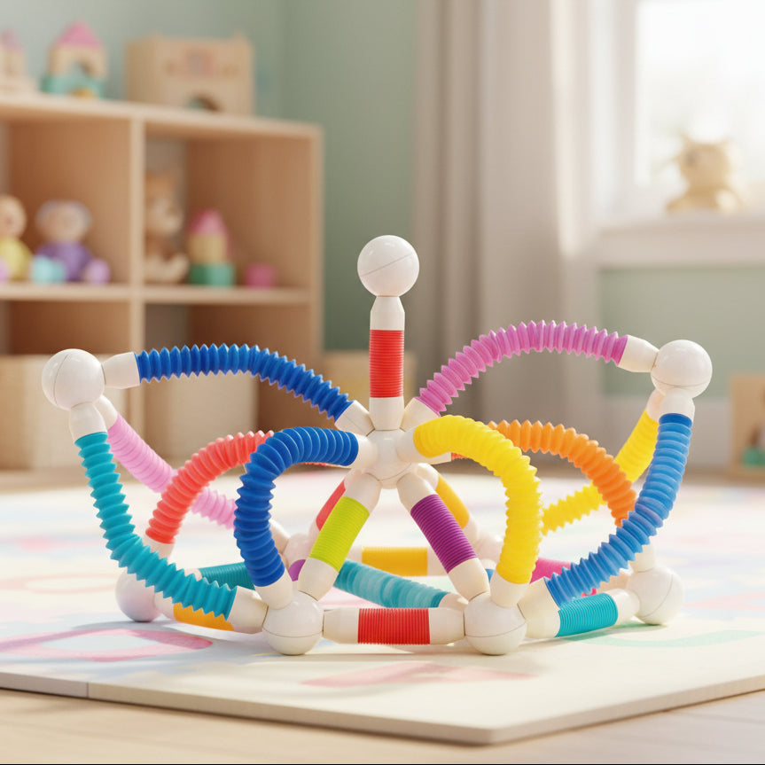 Flexible Magnetic Tube Building Blocks - 26 Pcs (XC-F1)