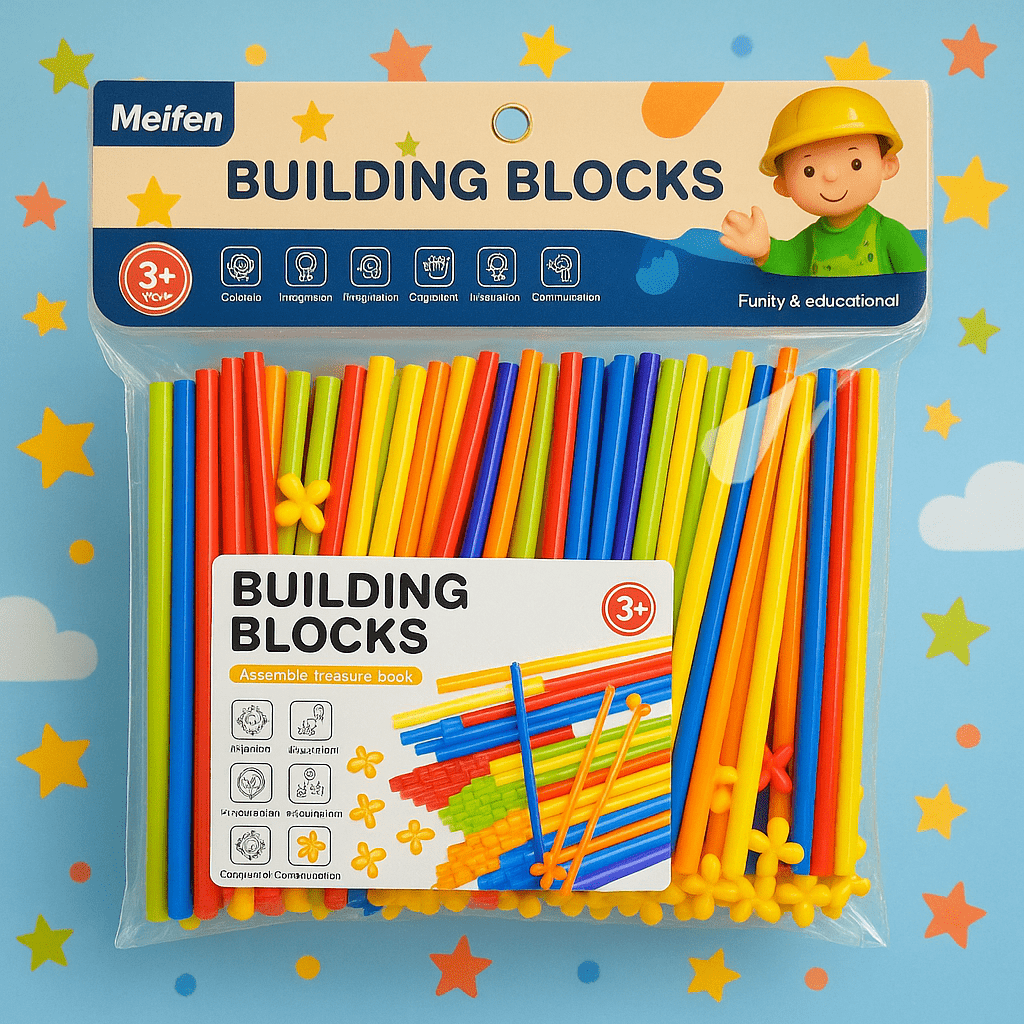 Super Bamboo Sticks, Building Block Sticks For Kids - Toynix