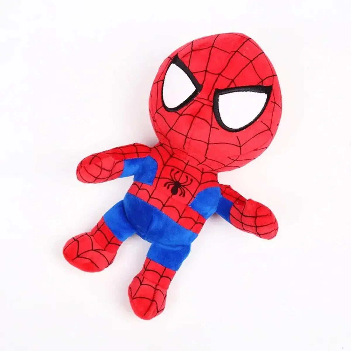 Hoodie Spiderman Plush Toy for Kids 30cm Soft Red and Blue Superhero Stuffed Toy