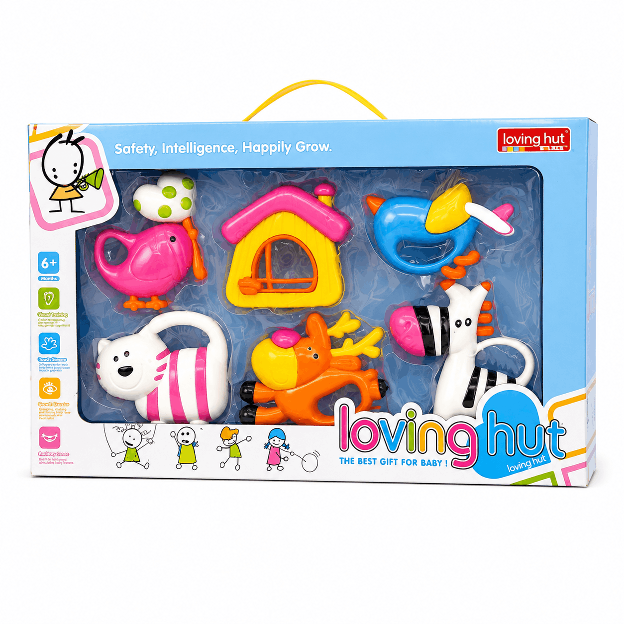 Loving Hut Colorful Rattles Set for Babies