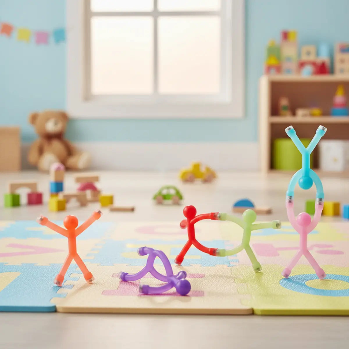 Colorful mini man fridge magnets - Toynix.pk