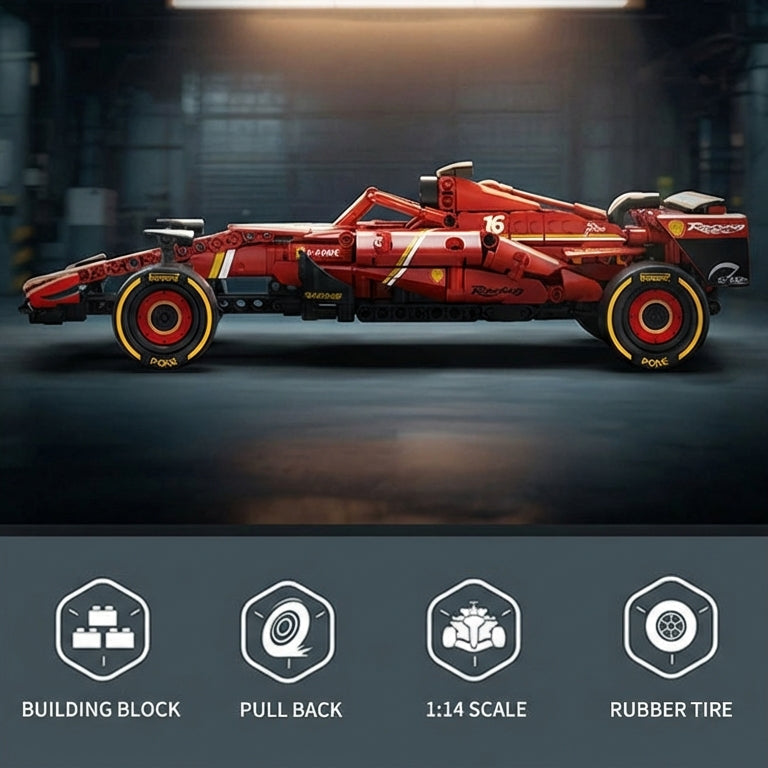 F1 Formula Racer Building Block Car (639 Pcs)