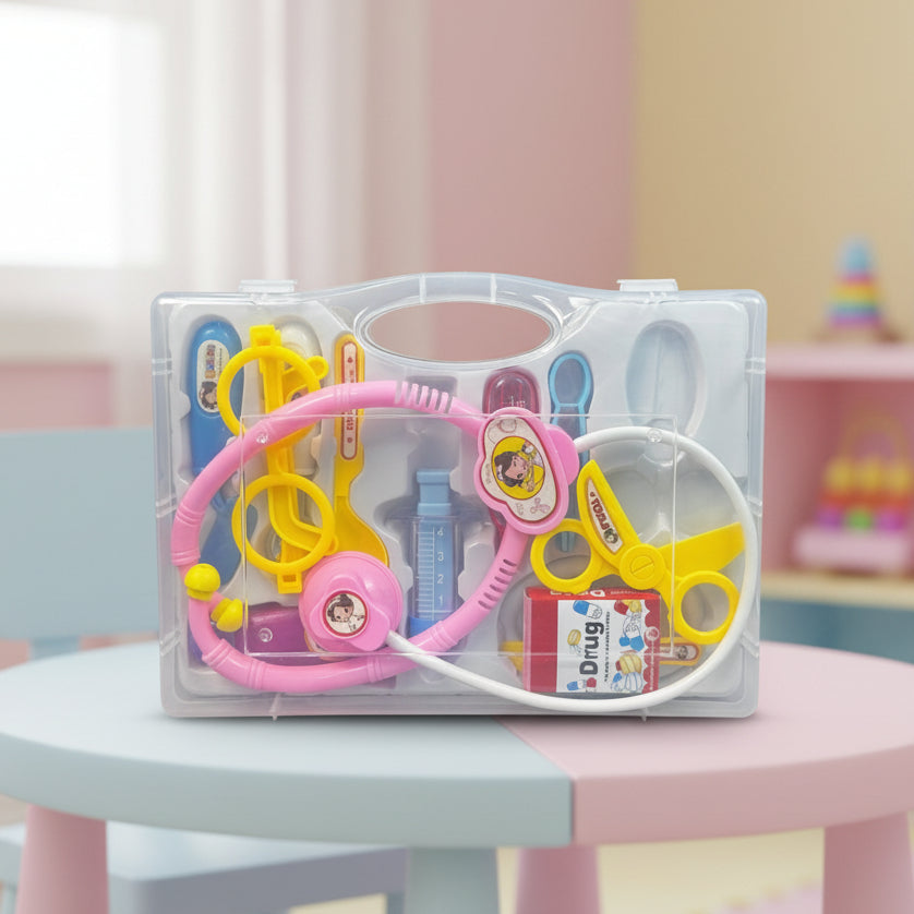 Doctor Set Toy for Kids - Medical Doctor Tray & Kit - Doctor Tools set - Toynix