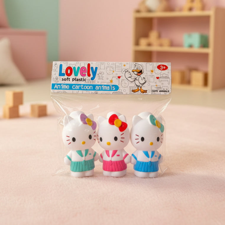 Soft Rubber Hello Kitty Bath Toy with Squeaker Whistle (599B-11)
