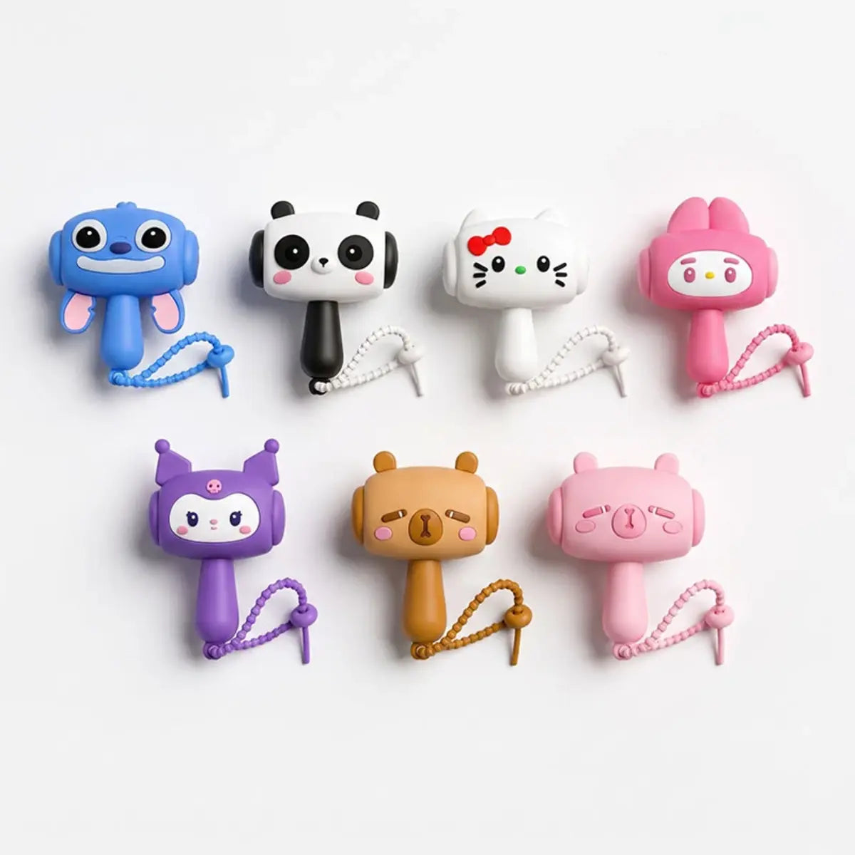 Cartoon Animal Chu Chu Hammer Musical Beep Toy featuring colorful bunny, bear, frog and other cute animal character designs
