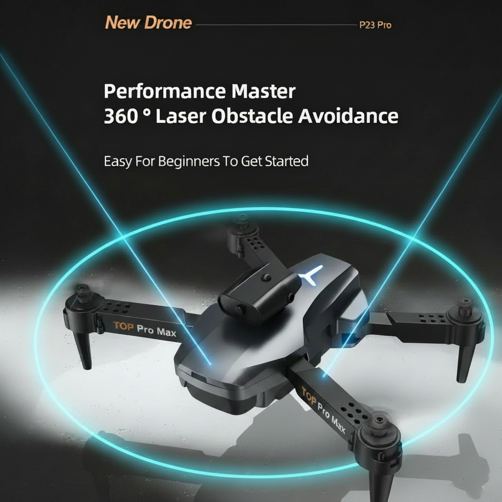 P23 Pro Intelligent Obstacle Avoiding Drone - Foldable Drone - Toynix