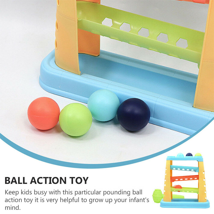 Baby Hammer & Roll Ball Pounding Toy Set for Kids