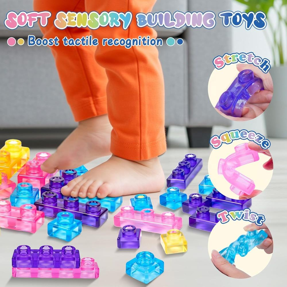 40PCS Transparent Jelly Building Blocks Set (GD2637)