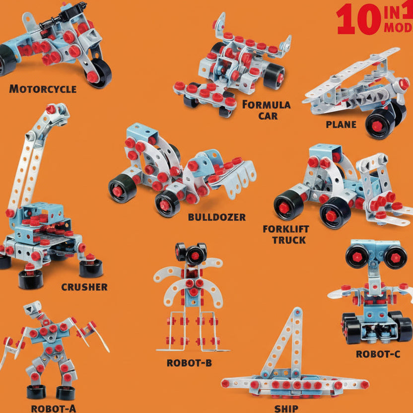 Junior Engineer Blocks With Simulation Drill For Kids (286 Pcs)