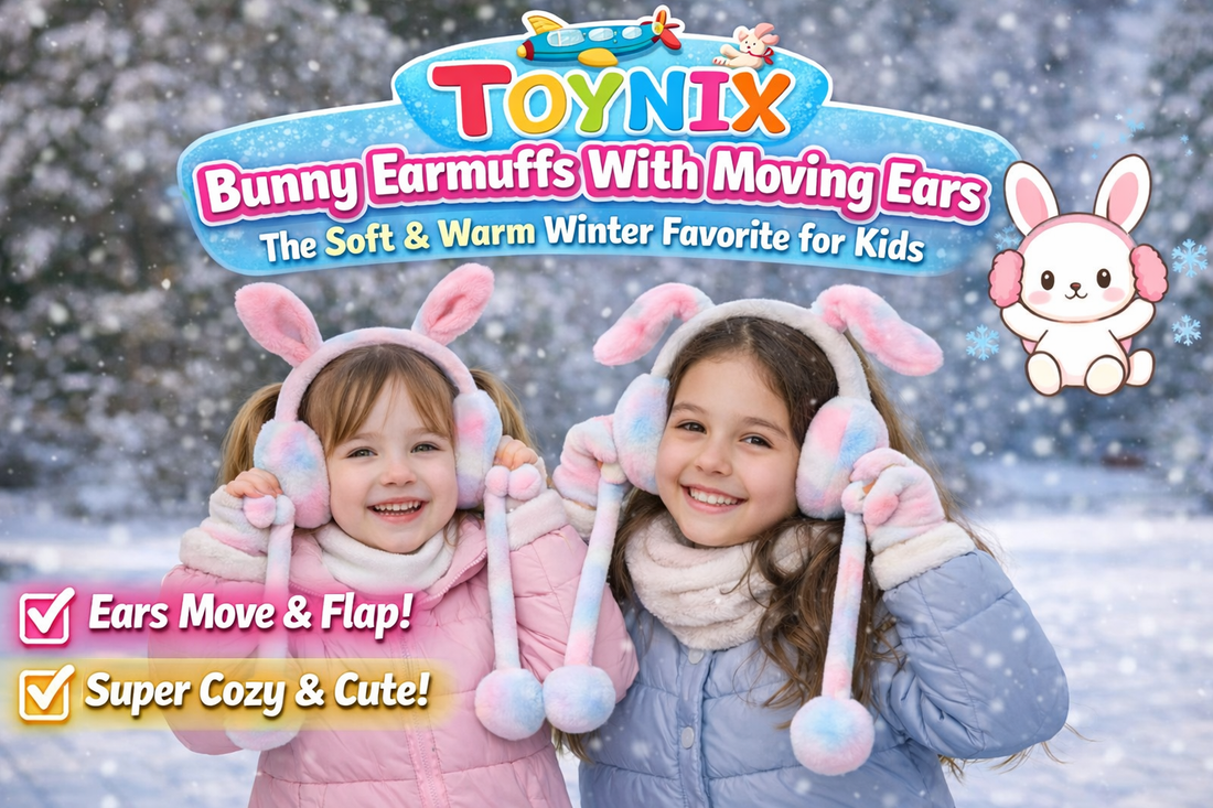 Bunny Earmuffs With Moving Ears 