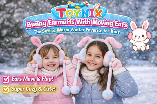 Bunny Earmuffs With Moving Ears 