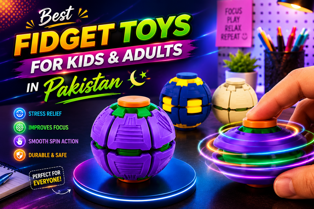 Colorful 3D printed fidget spinner ball for stress relief and everyday fun