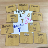 Puzzle Wooden Urdu, English Alphabet & Numbers Stencils Set