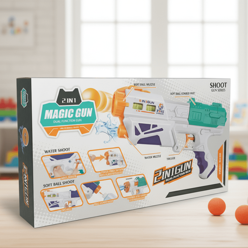 2 in 1 Dual Function Gun For Kids (648-28)