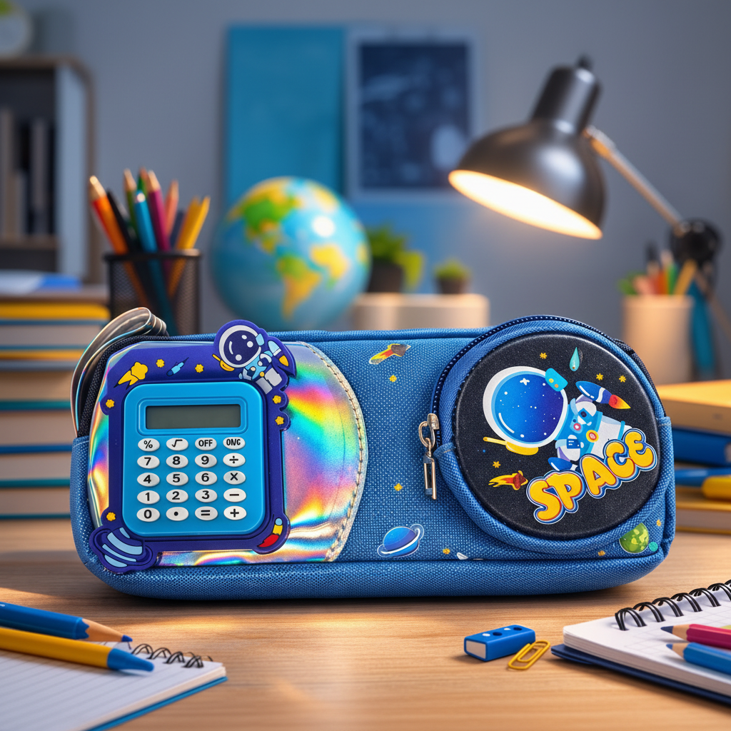 Space Geometry Box With Calculator For Kids (Random Color) (JC-D28037)