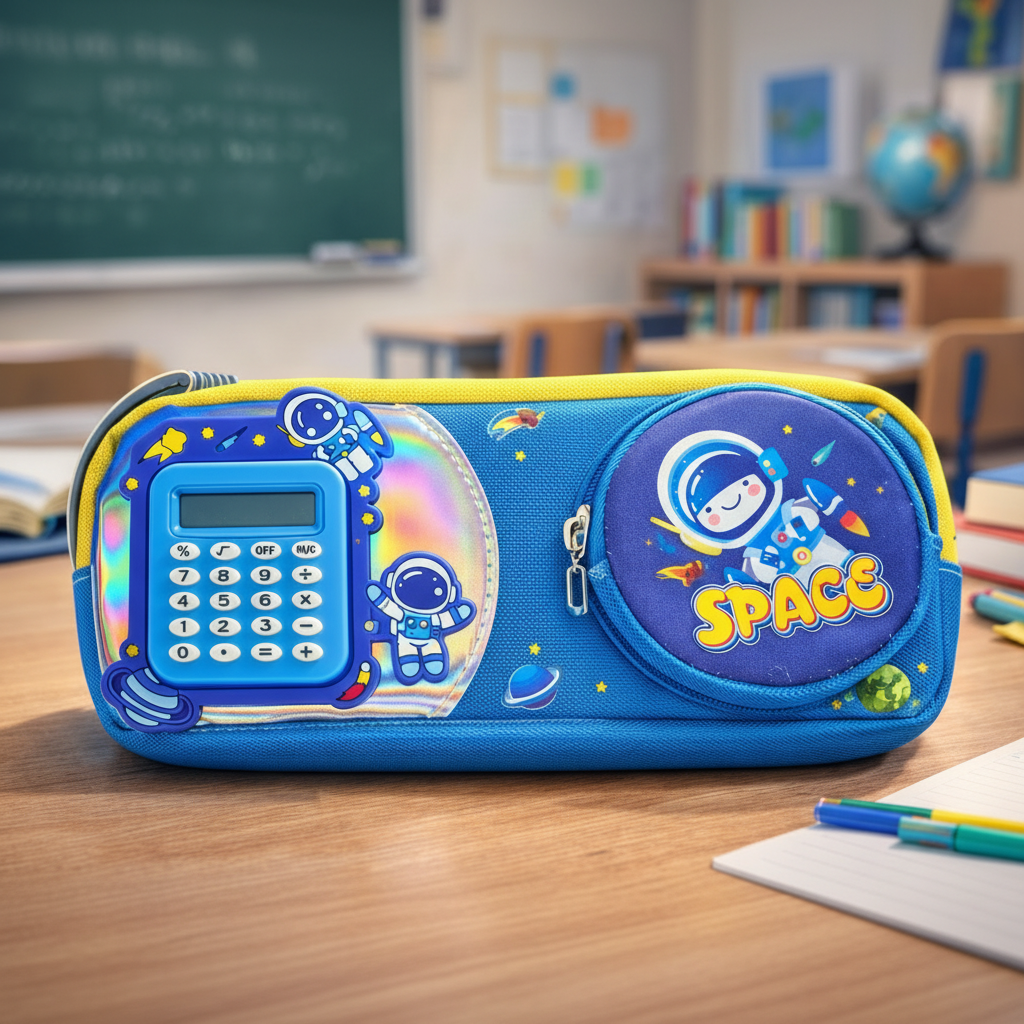 Space Geometry Box With Calculator For Kids (Random Color) (JC-D28037)