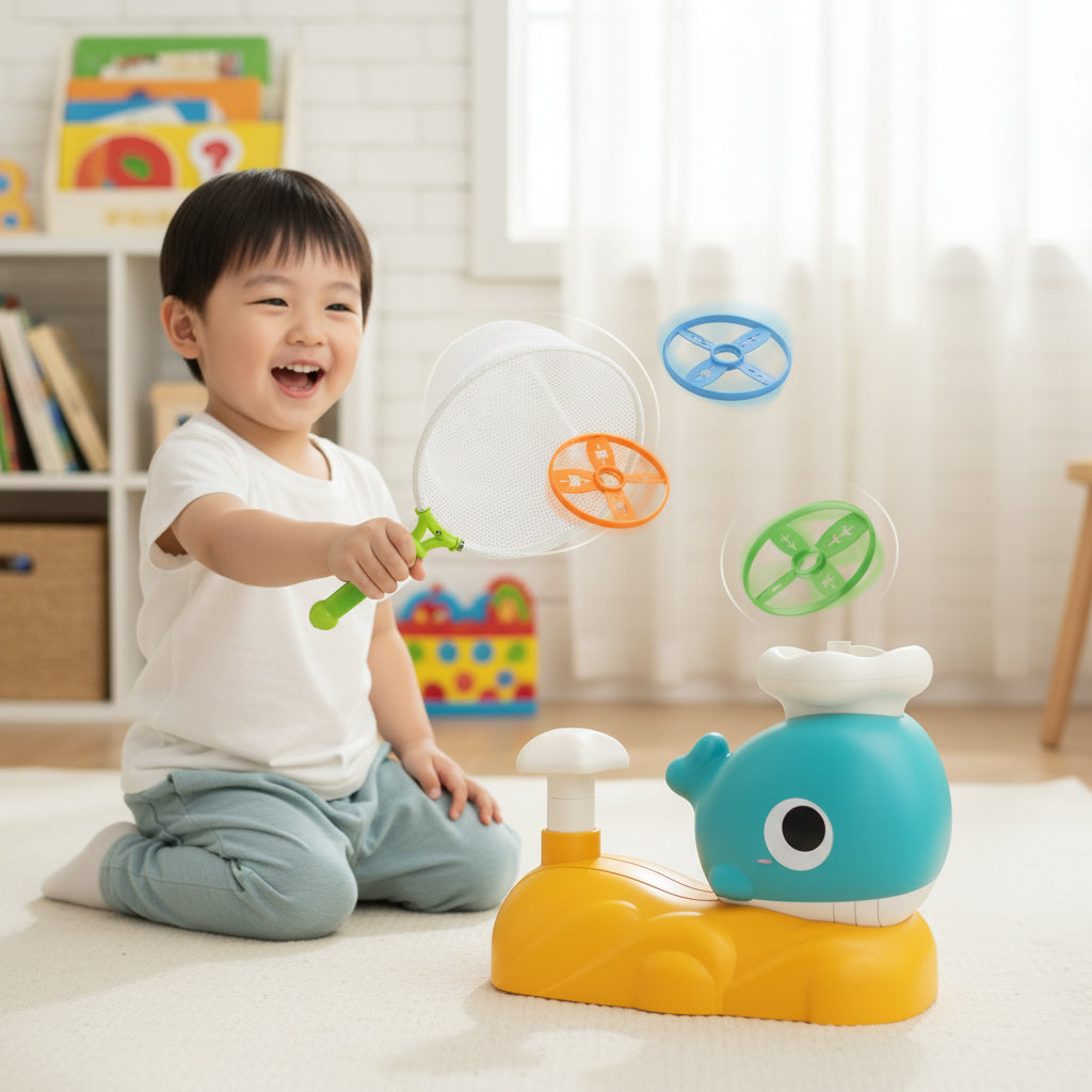 Whale Flying Disc Catch Game for Kids (9965A)