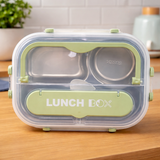 4 Compartment Stainless Steel Lunch Box (029-12)