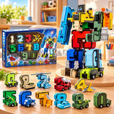Transforming Robot Car Toy with Number Figures for Kids (727-1 / 727-79)