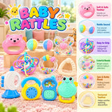 10 Pcs Colorful Baby Hand Rattle Set (KD225-83)