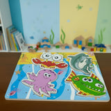 Wooden Animal Lacing Puzzle – Threading & Matching Toy for Kids (Random Animals) | 2025-34