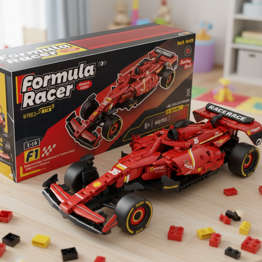 F1 Formula Racer Building Block Car (639 Pcs)