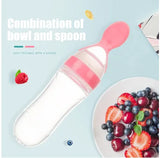 Silicone Baby Spoon Feeder Bottle for Infants & Toddlers (A1644)