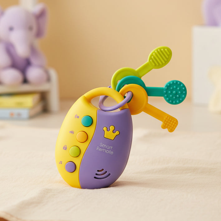 Huanger Smart Remote Car Keys Teether Toy with Light & Music Baby (HE8026)