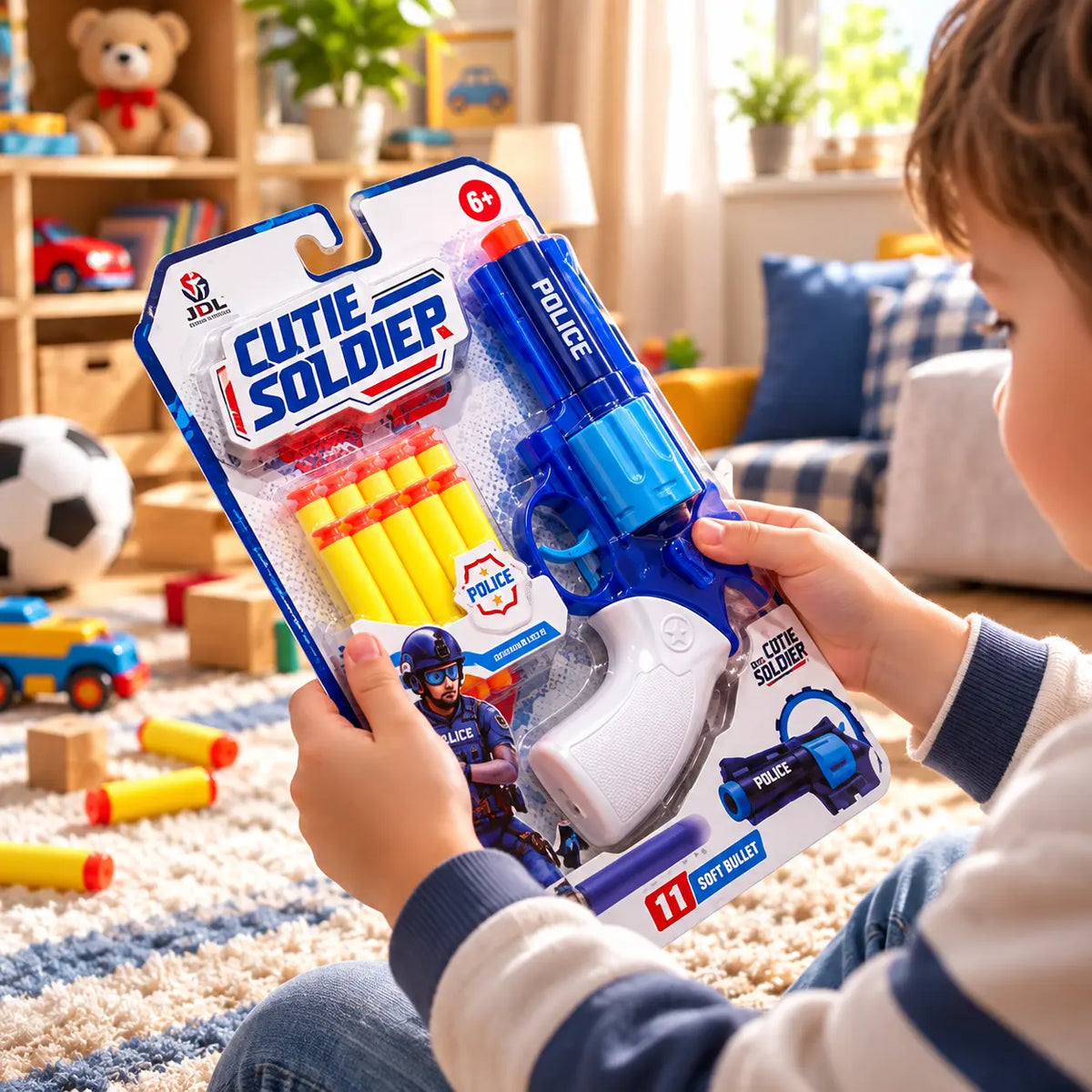 Soldier 2 in 1 Soft Darts and water shooting Gun
