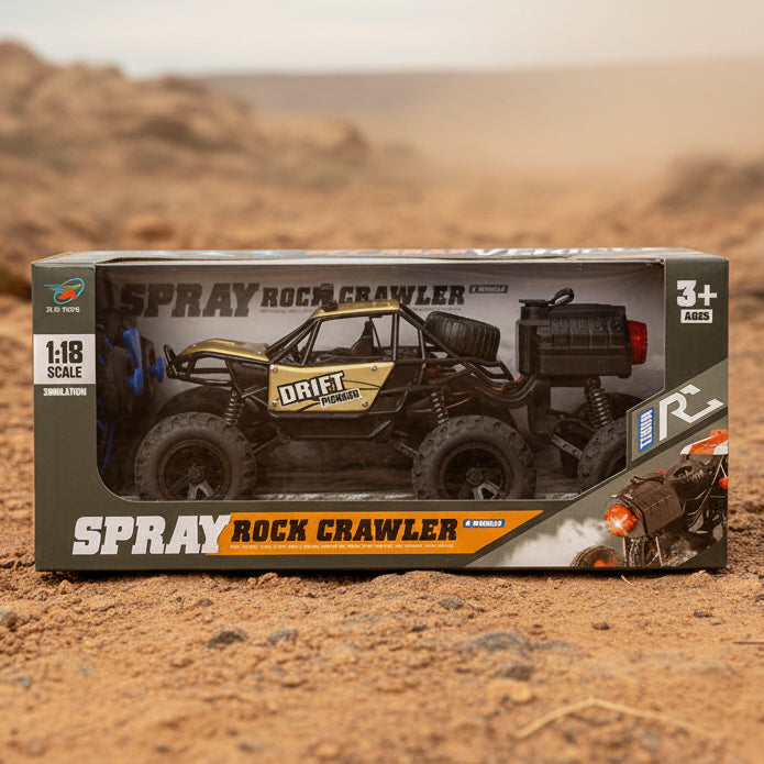 RC Spray Rock Crawler Jeep 1:18 Scale (299B)