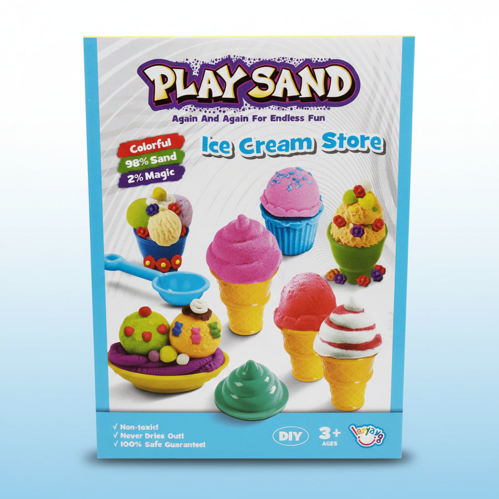 Ice Cream Store Play Sand Playset for Kids (LZY802)
