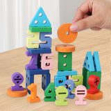 Wooden Number Board – Counting, Sorting & Stacking Learning Toy for Kids (2025-19)