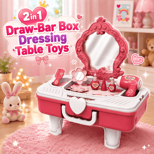 2 in 1 Draw-Bar Box Dressing Table Toys (6610-1)