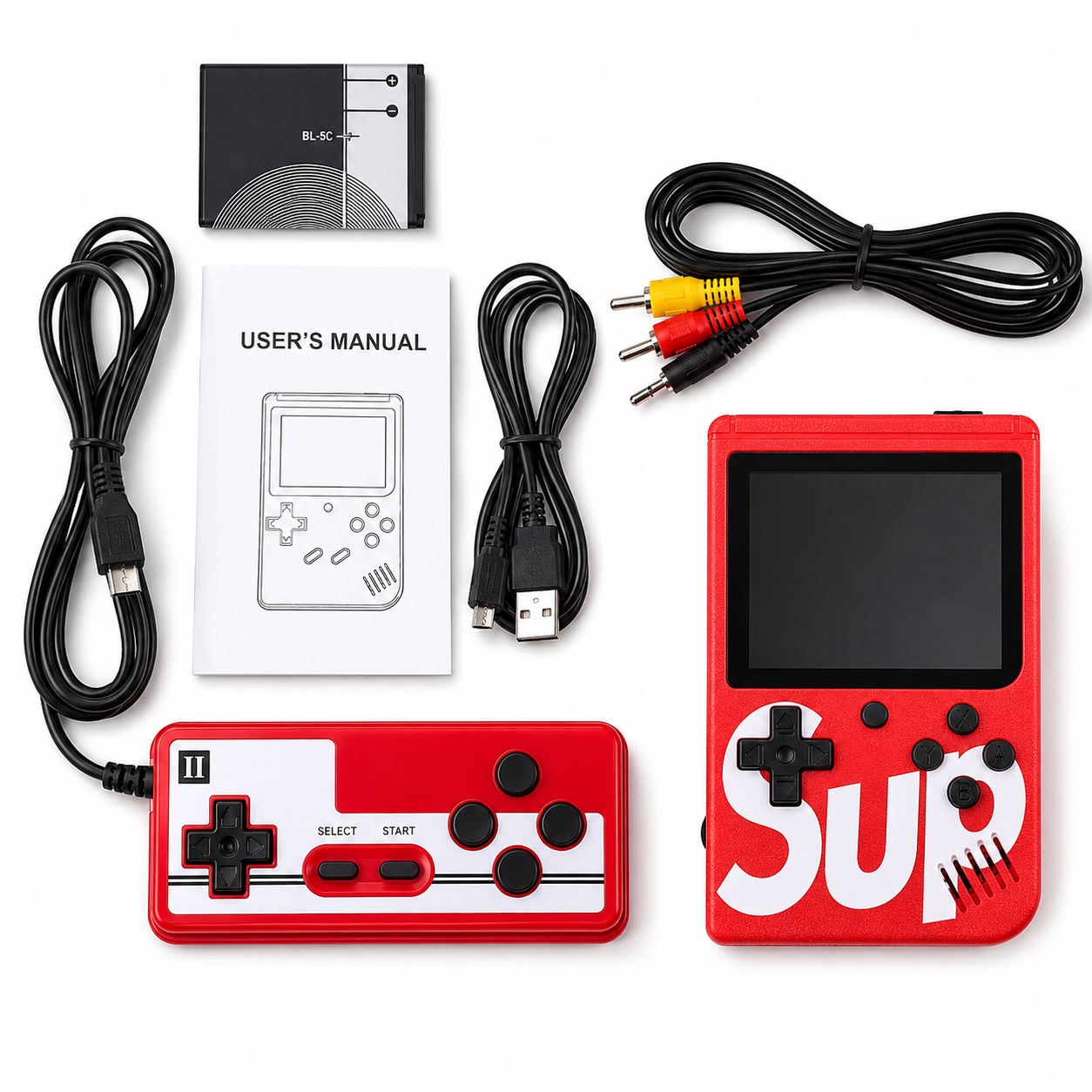 2 Player SUP Handy Video Game Portable Retro Gaming Console
