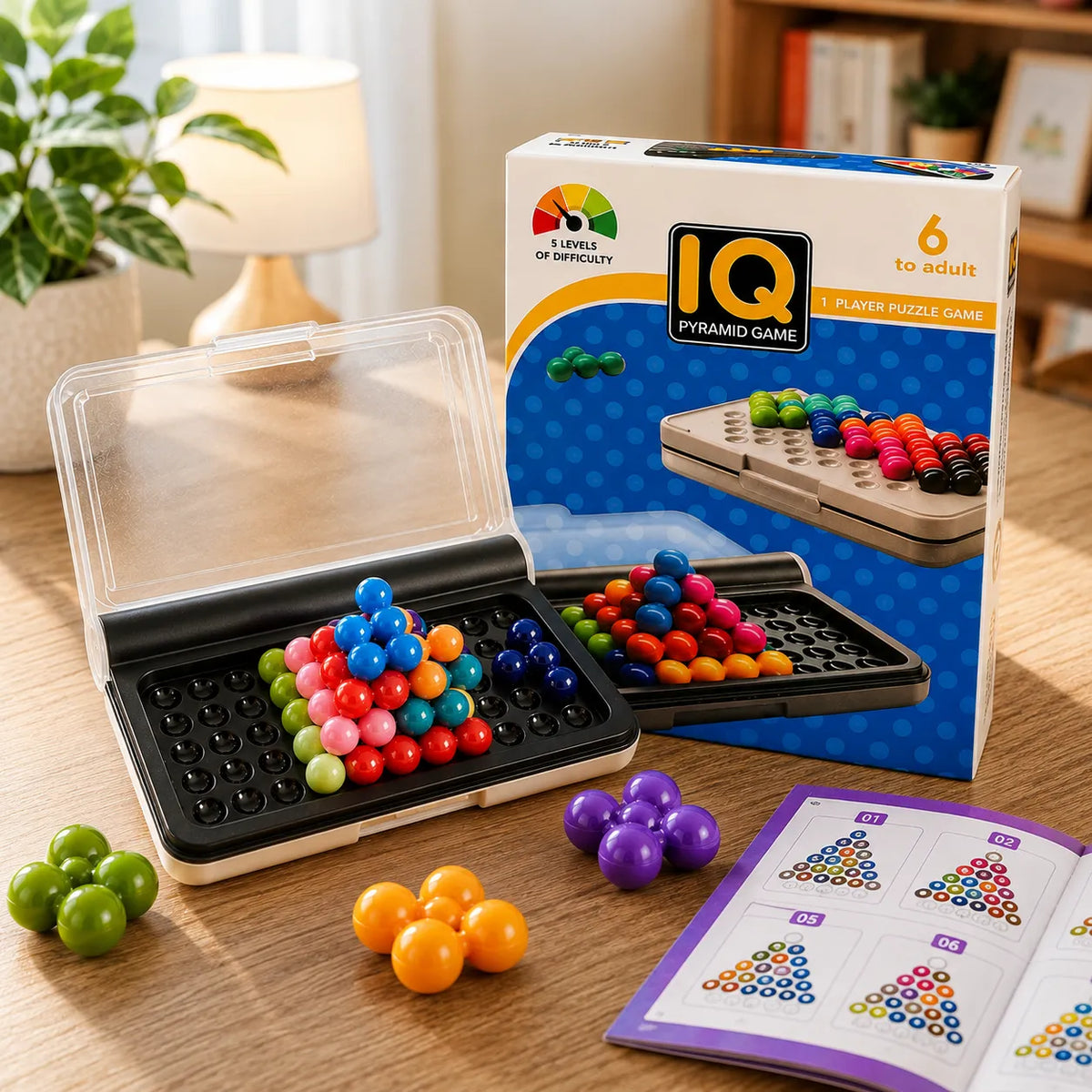3D IQ Brain Puzzle Game for Kids 120 Challenges (IQ21-3)