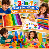 3-in-1 Kids Educational & Creative Toy Bundle (188D-60/HY-01POP/2025-22)
