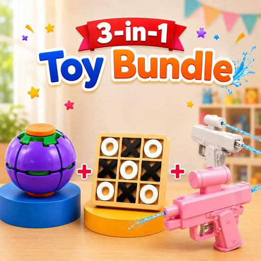 3-in-1 Kids Fidget Puzzle and Water Play Toy Bundle - Toynix