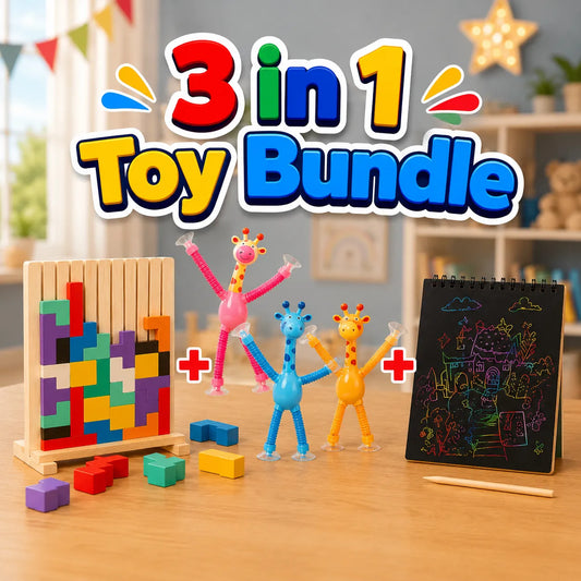 3-in-1 Kids Creative Learning and Sensory Toy Bundle