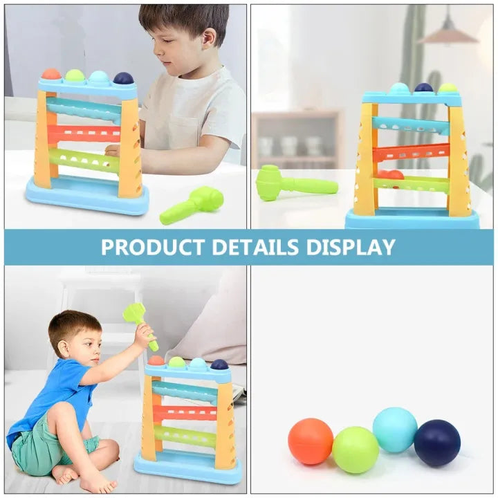 Baby Hammer & Roll Ball Pounding Toy Set for Kids