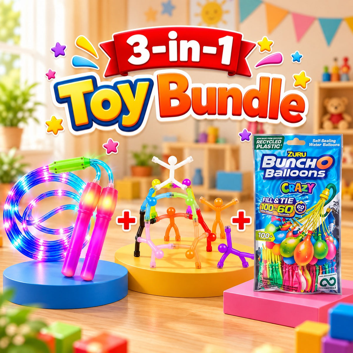 3 in 1 Active Play & Outdoor Fun Toy Bundle (23270/A1154/2026-8)