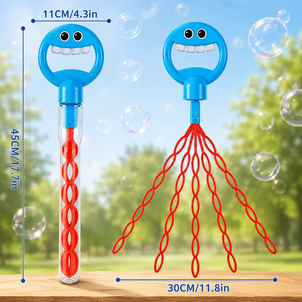 32 Hole Smiling Face Bubble Stick
