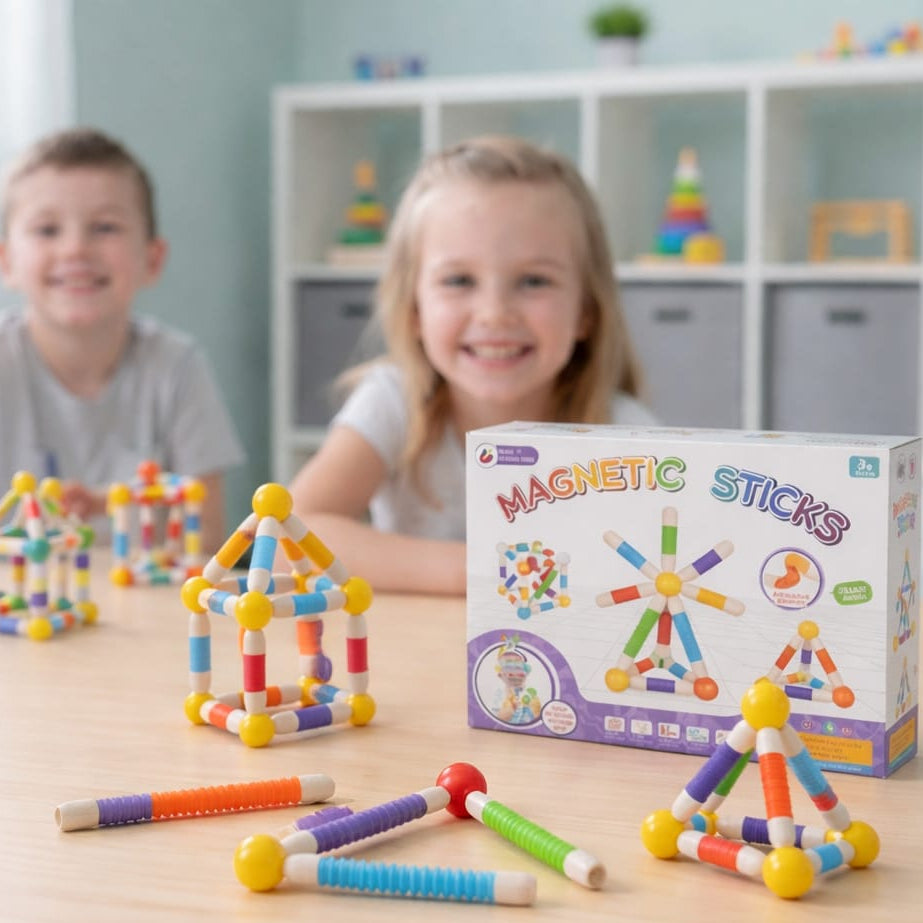 Flexible Magnetic Tube Building Blocks (36pcs)