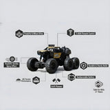RC Spray Rock Crawler Jeep 1:18 Scale (299B)