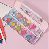 Kids Makeup & Stationery Box – 2-in-1 Pencil Case with Washable Eyeshadow Set (2962F)