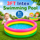3 FT - Intex Rainbow Swimming Pool For Kids (58924)