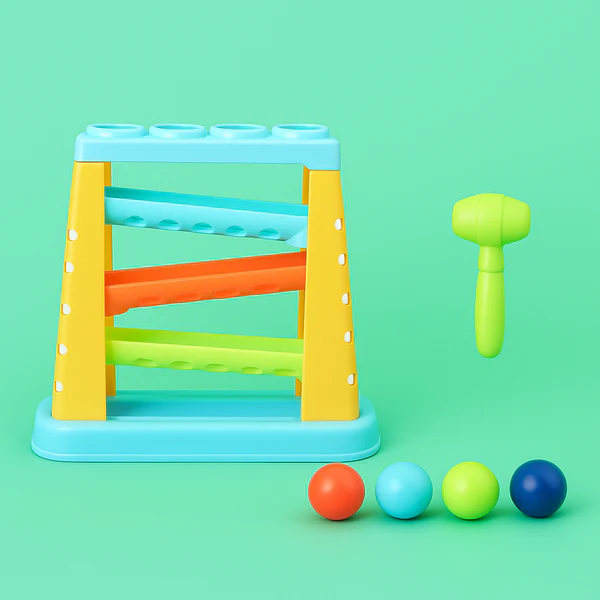Baby Hammer & Roll Ball Pounding Toy Set for Kids
