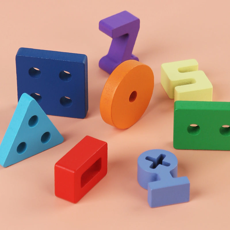 Wooden Number Board – Counting, Sorting & Stacking Learning Toy for Kids (2025-19)