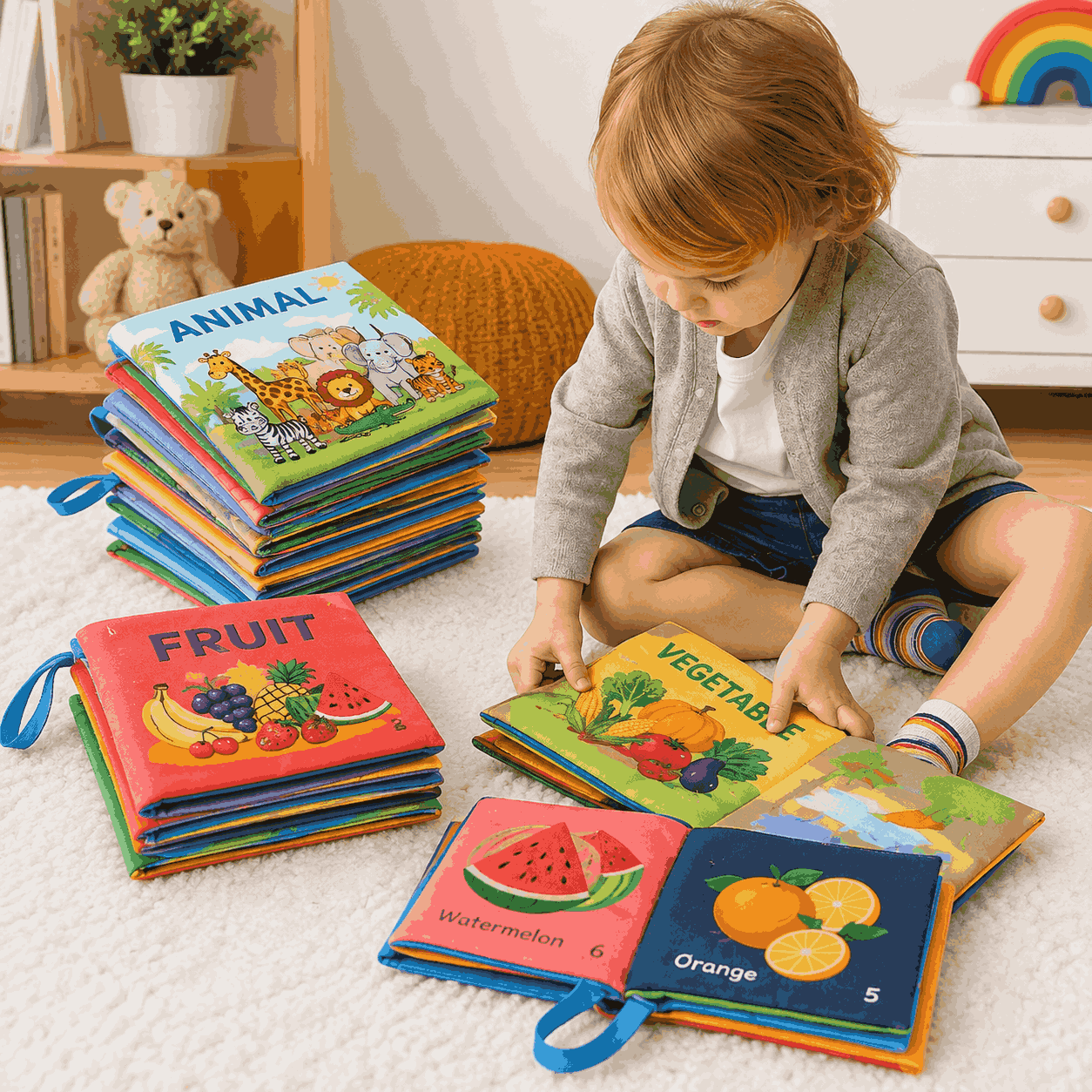 3D Early Education Cloth Book For Kids