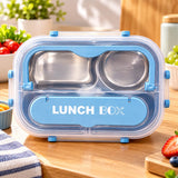 4 Compartment Stainless Steel Lunch Box (029-12)