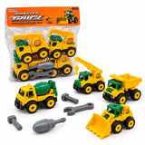 4 In 1 Construction Truck Toy Playset with Tools (90035-MR)